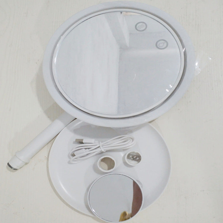 Illuminated Makeup Mirror with Built-in Fan