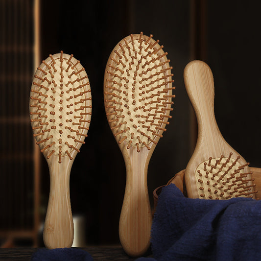 Brosse en Bambou revitalisante pour cuir chevelu et anti frisottis