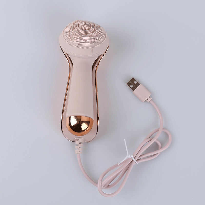 2-in-1 massage and cleansing brush with waterproof lifted skin effect
