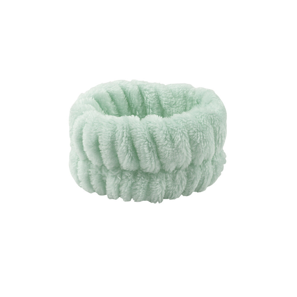 Microfiber Absorbent Headband and Wristbands for Face Washing